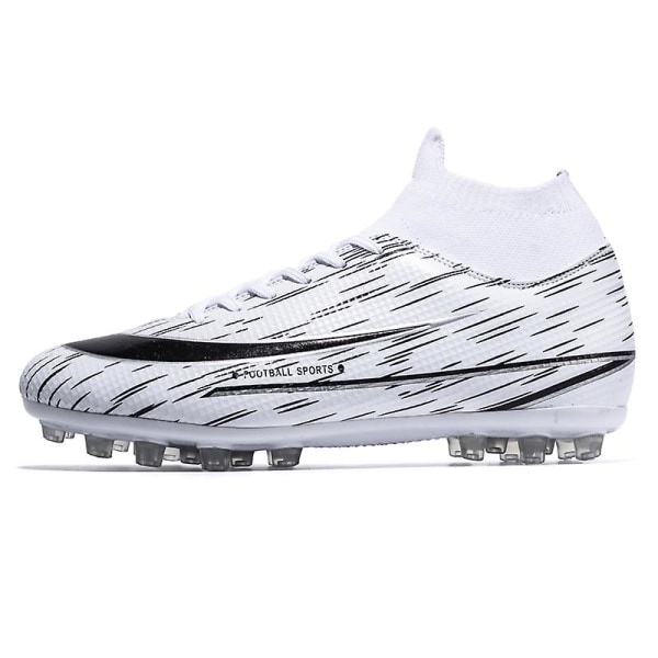 Fotbollsskor dam Spikes Fotbollsskor för ungdomar Stövlar Atletisk Sneaker 3C999G White 40