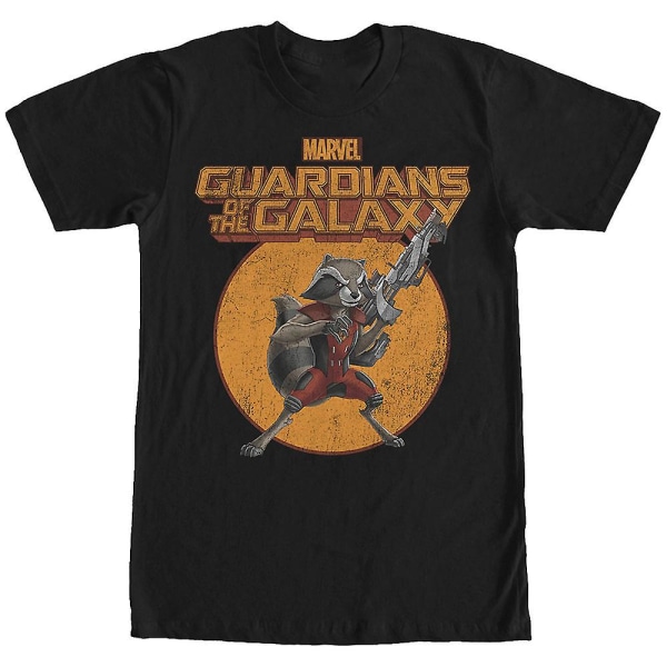 Rocket Raccoon Action Pose Guardians of the Galaxy T-shirt L