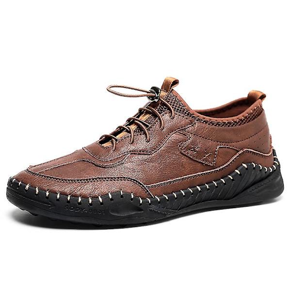 Herrskor Handsydda Casual Skor 1G5503 Brown 41