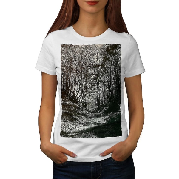 Dark Forest Photo Women Whitet-shirt XL