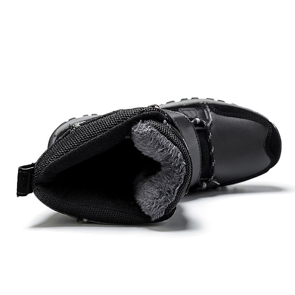 Dam vintersnöskor Vattentåliga skor Anti-halk Casual Lätt vandringskänga S555 Black 37