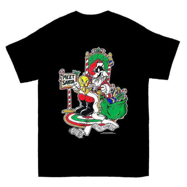 Möt jultomten Looney Tunes T-shirt för jul XL