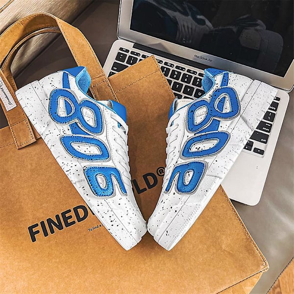 Herrskor Halkfritt Mode Sport Löparskor Sneakers K806 Blue 41