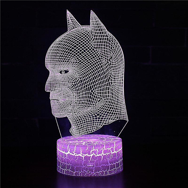 3D Illusion lampa 7 färger Optical Change Touch Light USB och fjärrkontroll Art Deco gör en romantisk