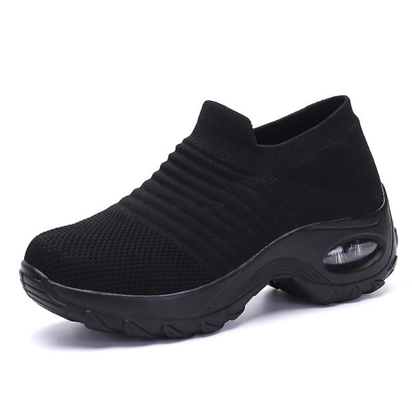 Damskor Mode lätta sneakers Air Cushion Shoes 1839 Black2 37