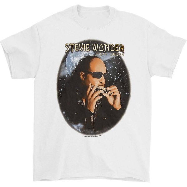 Stevie Wonder Summer Tour På Vit T-shirt L