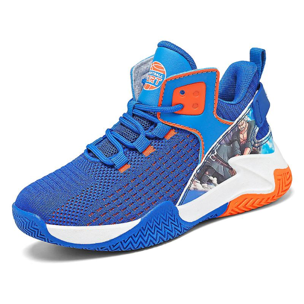 Basketskor för barn Andas Sneakers Löparskor för pojkar 2236 Blue 39