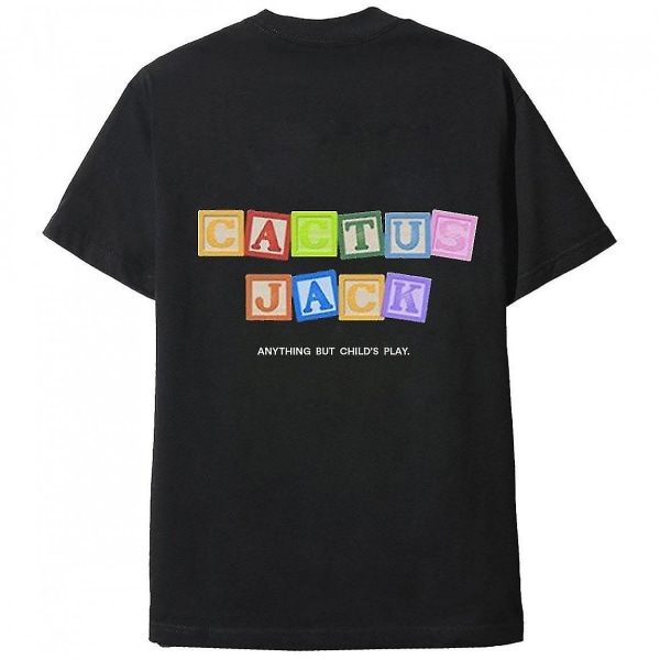 Cactus Jack Black Tee Travis Scott T-shirt för barnlek M