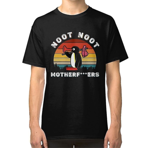 Noot Noot Pingu skjorta Noot Meme Present, Pingu Noot Noot Motherf T-shirt 3XL