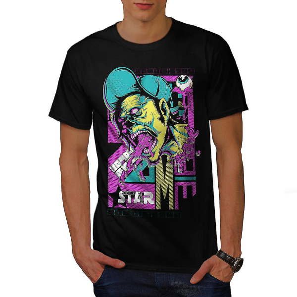 Star Creepy Urban Zombie Men Blackt-shirt XXL