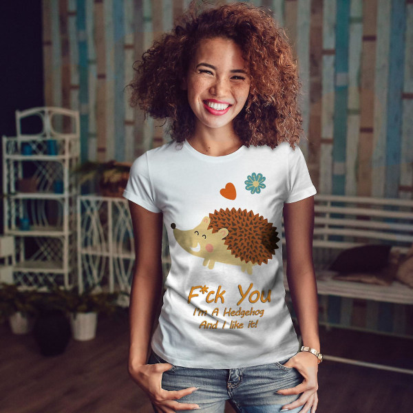 Hedgehog Cool Joke Women T-shirt XXL