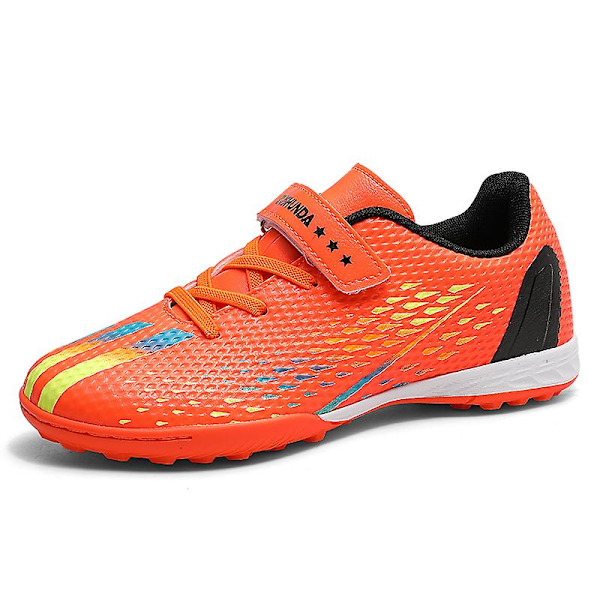 Fotbollsskor för barn Spikes Fotbollsskor för ungdomar Ankelstövlar Athletic Sneaker 3C6623 Red 34