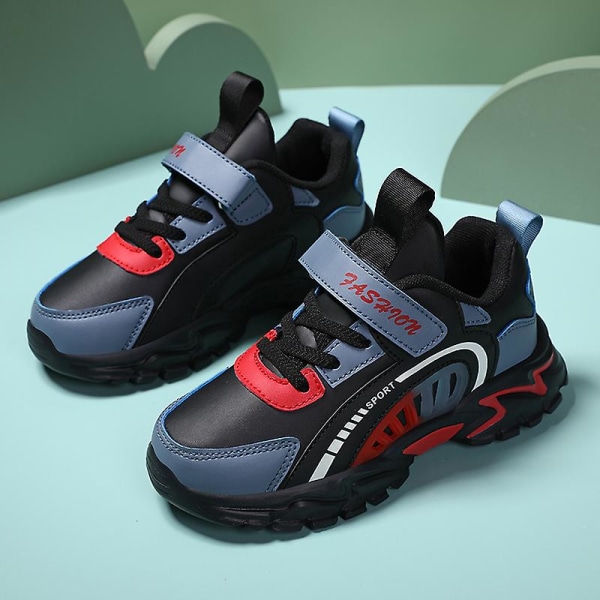 Pojkar Flickskor Utomhusvandring Vattentät Sneaker för barn 2J0840 Black 36
