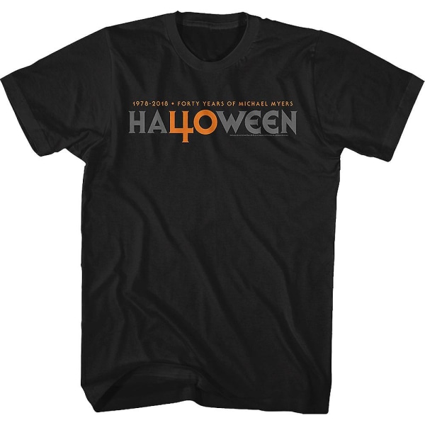 Fyrtio år av Michael Myers Halloween T-shirt L