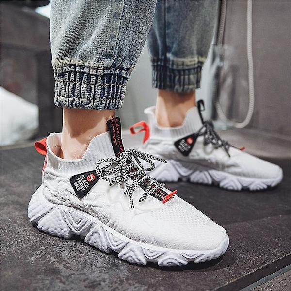 Herrsneakers Andas löparskor Mode Sportskor 3Ba13 White 43