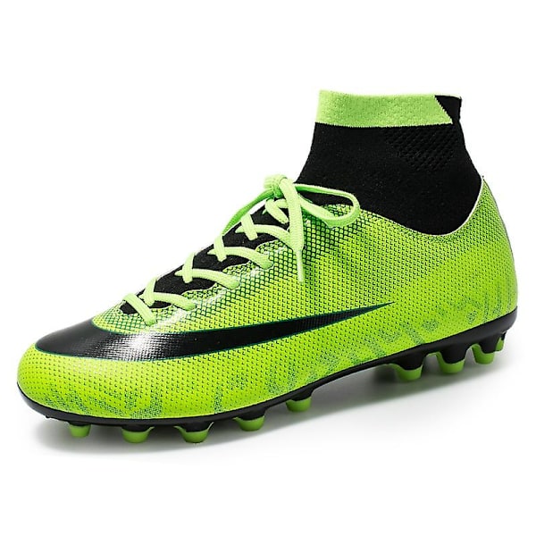 Fotbollsskor för män Spikes Fotbollsskor för ungdomar Ankelstövlar Athletic Sneaker 3C32736G Green 38