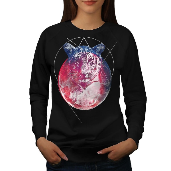 Tiger Moon Beast Women Blacksweatshirt S
