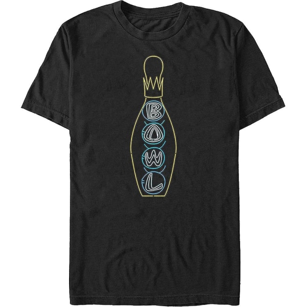 Hollywood Star Lanes Neon Bowling Pin Big Lebowski T-shirt XXXL