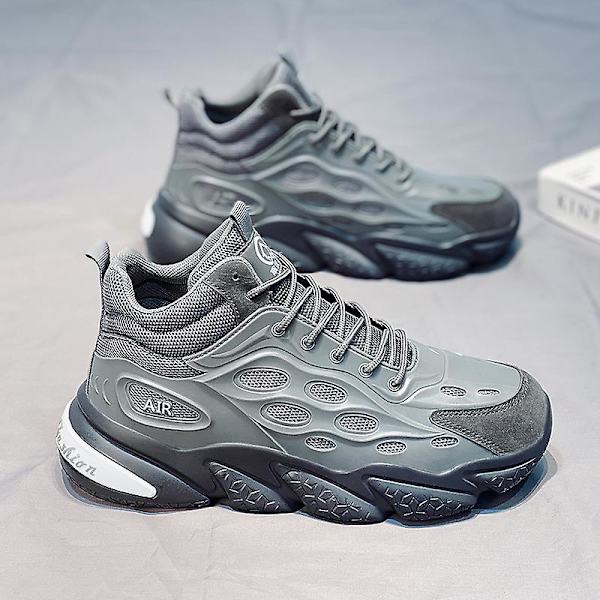 Herr Dam Sneakers Andas löparskor Mode Sportskor Z328 Gray 41