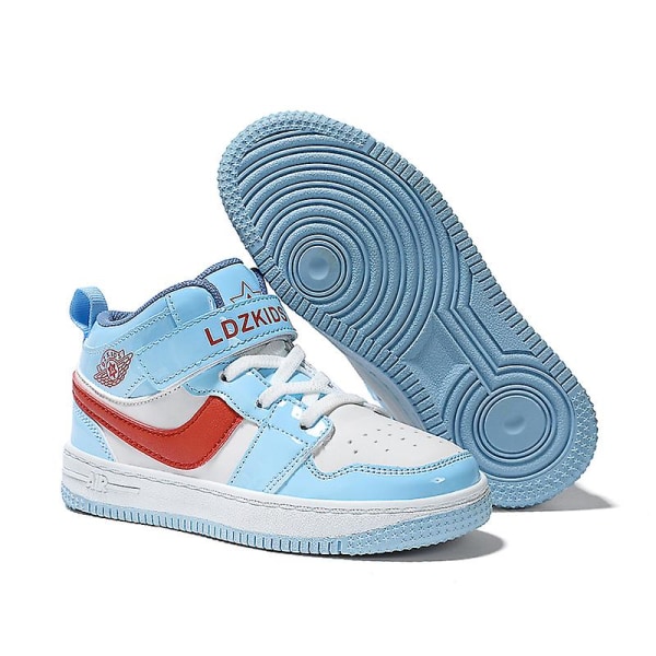 Boys Sneakers Andas Flickor Skateboarding Skor Löparskor 3D111 Blue 28