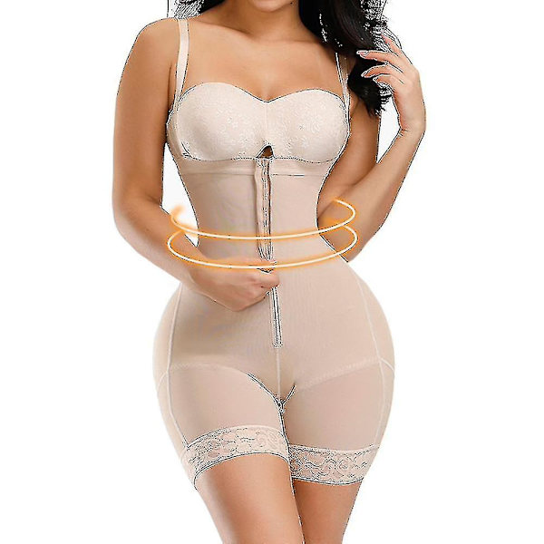 Kvinnor Slimming Body Shaper Seamless Butt Lifter Bodysuits Push Up Shapewear Underkläder Korsett A NUDE m