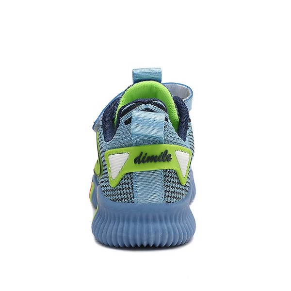Sneakers för barn för pojkar, flickor, löpning tennisskor Lättvikts andas Sport Athletic 3B793 Blue 32