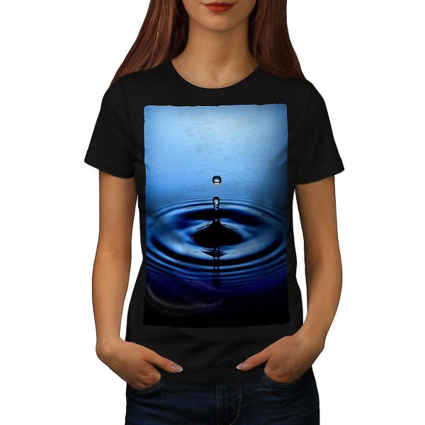 Sea Water Drop Nature T-shirt för kvinnor XL