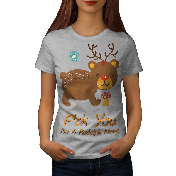 Bear Deer Christmas Women T-shirt XXL