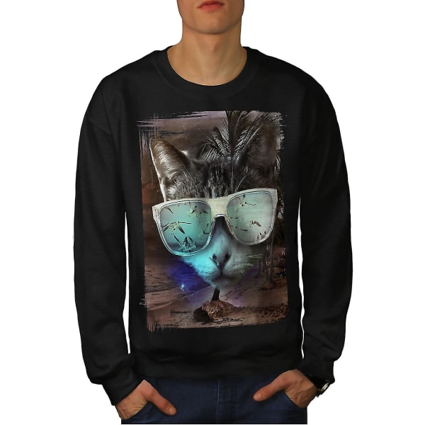 Cool Cat Men Blacksweatshirt L