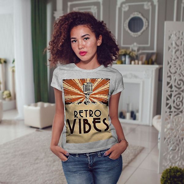 Retro Vibes Old Women T-shirt M