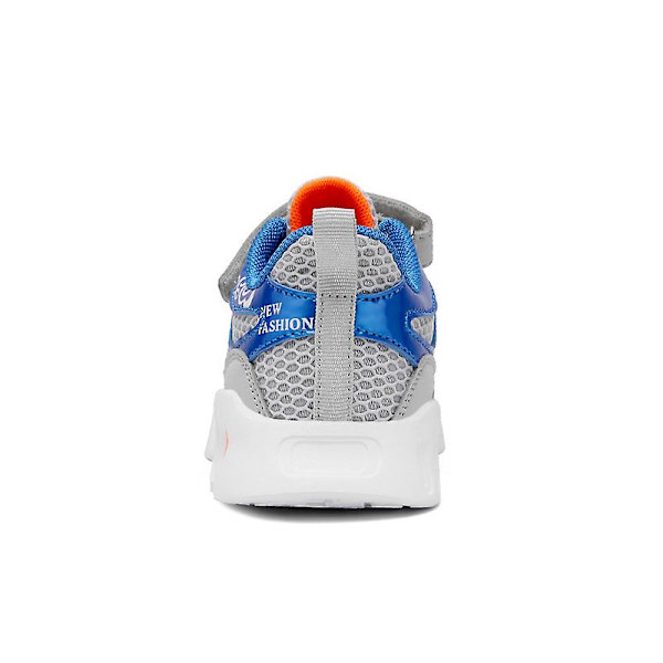 Sneakers för barn för pojkar, flickor, löpning tennisskor, lätt andas sport, atletisk 3B821 Gray 34