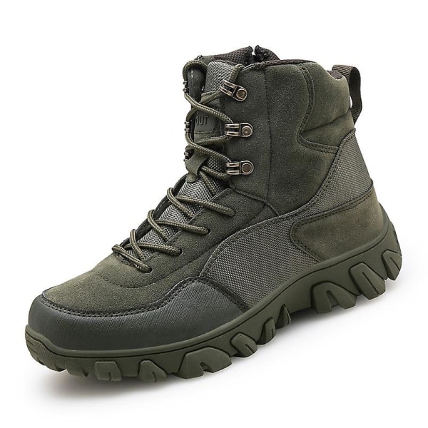 Herr Military Boot Combat Herr Stövlar Tacticalhane Shoes Work Safety Shoes Aa03 Green 41