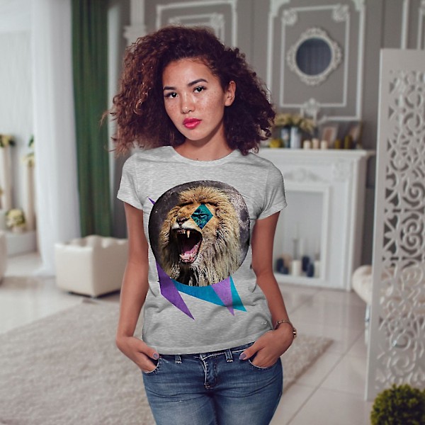 Lion Moon Nature T-shirt för kvinnor M