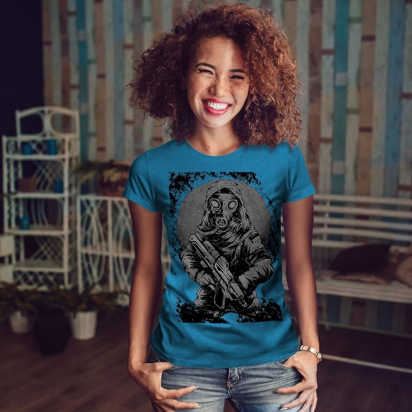 World End Fighter Dam Royal Bluet-shirt L