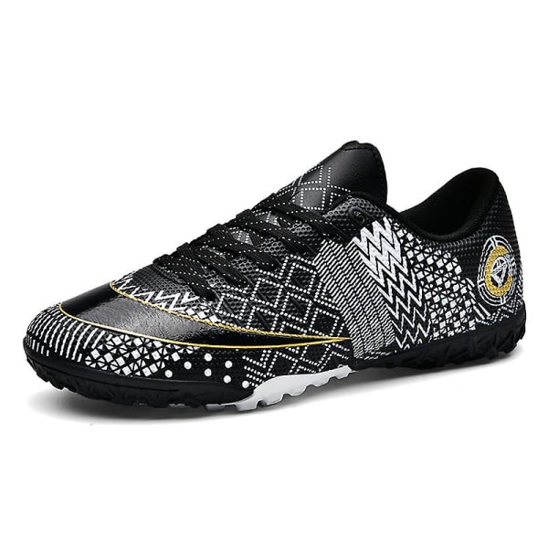 Fotbollsskor för herr, halkfria fotbollsskor, Gräs Fotbollssneakers Yj757 Black1 38