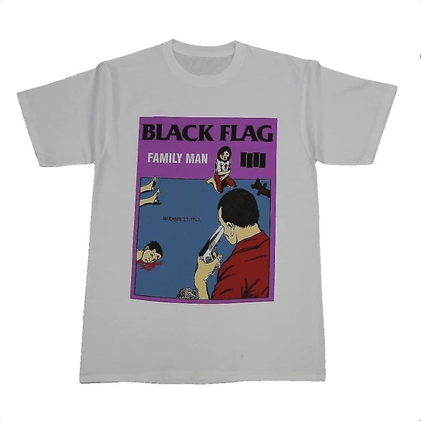 Svart Flagga Family Man T-shirt Medium Vit XL