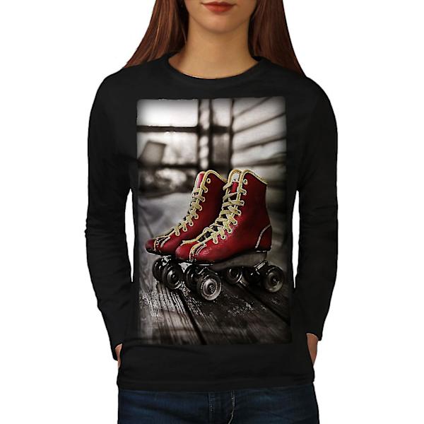 Roller Photo Gamla kvinnor långärmad T-shirt M