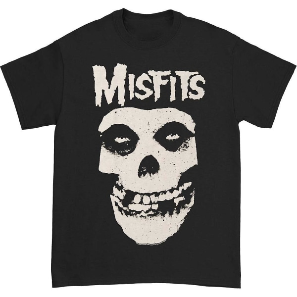 Misfits Classic Fiend Skull Vanlig T-shirt för män XL