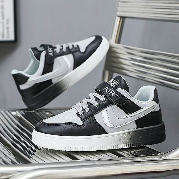 Pojkar Sneakers Andas Flickor Skateboarding Skor Löparskor 3Da306 Black 30