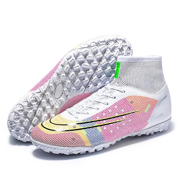 Fotbollsskor för män Halkfria fotbollsskor för herr, Gräs Fotbollssneakers Ck14 Pink1 41