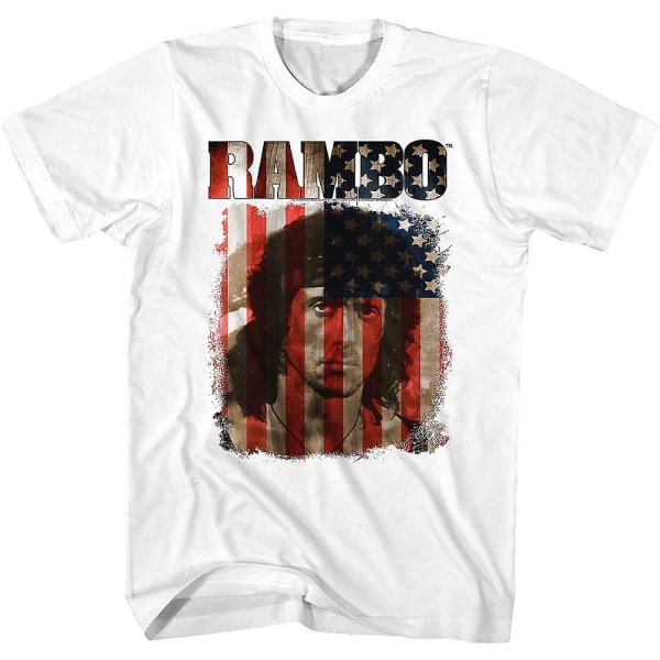 Stars and Stripes Rambo T-shirt S