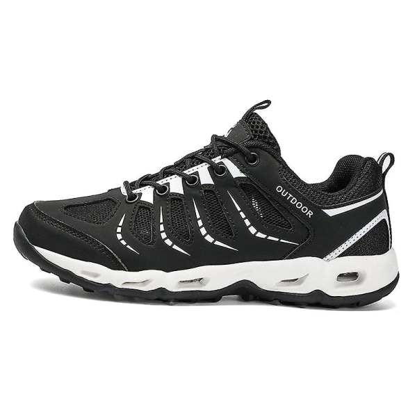 Dam vandringsskor Trailrunning Skor Halksäkra Fitness Promenad Jogging Sneakers 3C2025 BlackWhite 37