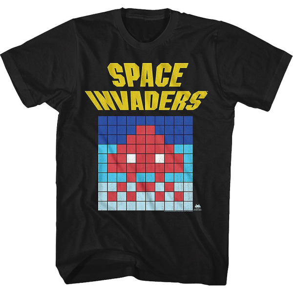 Alien Blocks Space Invaders T-shirt L