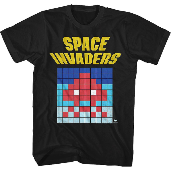 Alien Blocks Space Invaders T-shirt XL