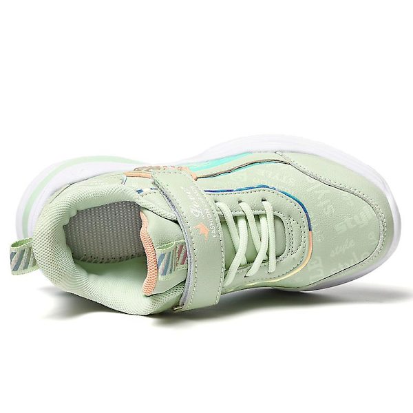 Barn Sneakers Andas löparskor Flickor Mode Sportskor 815S Green 34
