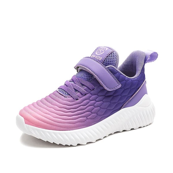 Barn Sneakers Pojkar Basketskor Halkfria Barn Sportskor 3Bzx775 Purple 30