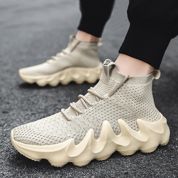 Sneakers för kvinnor Halkfria Coconut Skor Löparskor L450 Beige 41