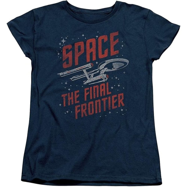 Sons Of Gotham Star Trek Space Travel T-shirt för kvinnor S
