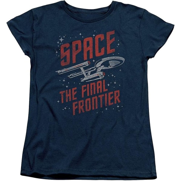 Sons Of Gotham Star Trek Space Travel T-shirt för kvinnor X-Large