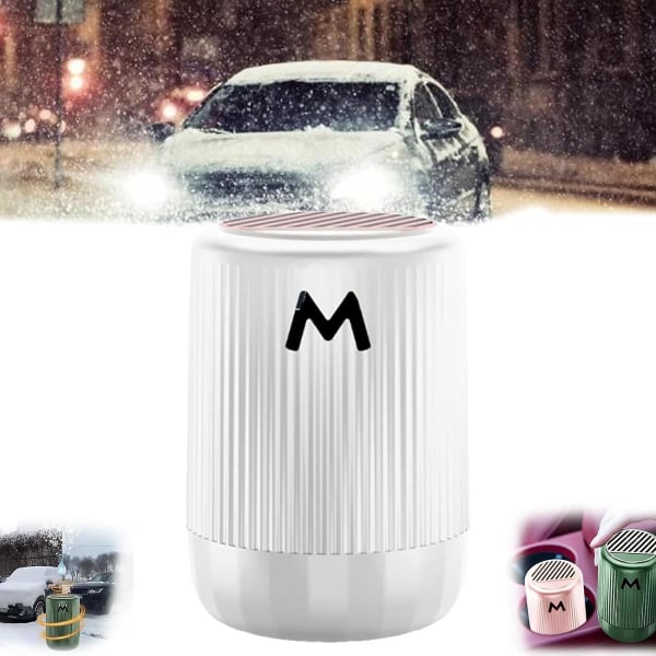 Mikrovågsmikrovågsinstrument för molekylär avisning, bärbar fordonsmonterad mikrovågsugn Kraftfull avisningsmedel, solid aromaterapi avisningskopp White